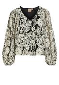 Vila Kala Floral Sketch Print Top, Meteorite image
