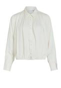 Vila Oda Pleated Shirt, Cloud Dancer image
