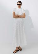 Vila Hada Crochet Maxi Skirt, Cloud Dancer image