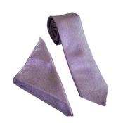 William Turner Birdeye Print Tie &amp; Pocket Square, Lilac