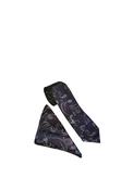 William Turner Paisley Tie &amp; Pocket Square, Navy &amp; Burgundy image