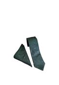 William Turner Swirl Tie &amp; Pocket Square, Bottle Green image