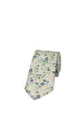 Soprano Floral Tie &amp; Pocket Square, Light Yellow Multi image