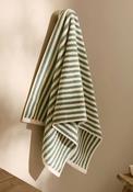 Riva Yard Hebden Striped Cotton Towels, Green image