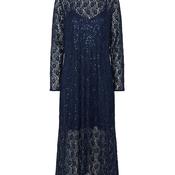 Y.A.S Linala Lace Sequin Long Dress, Navy image