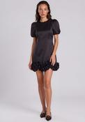 Y.A.S Elina Ruffle Trim Mini Dress, Black image
