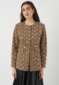 Y.A.S Soller Single Breasted Sequin Blazer, Brown image