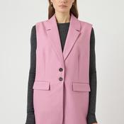 YAS Tumla Pinstriped Waistcoat, Pink