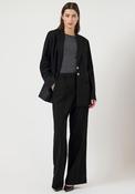 Y.A.S Riu Straight Leg Trousers, Black image