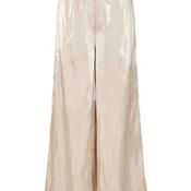 YAS Turino Elasticated Wide Leg Trousers, Light Gold image