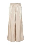 YAS Turino Elasticated Wide Leg Trousers, Light Gold image