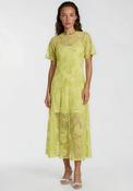 Y.A.S Lacilla Lace Midi Dress, Green image