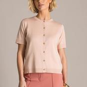 Yest Kassy Button Up Cardigan, Pink