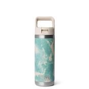 YETI Rambler 18oz Bottle with Straw Lid, Sea View Blue image