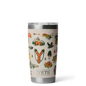 YETI Rambler 20oz Tumbler with Magslider Lid, Summer Camp Beige