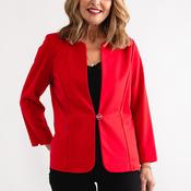 Yew Single Buttoned Short Jacket, Red image