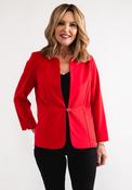 Yew Single Buttoned Short Jacket, Red image