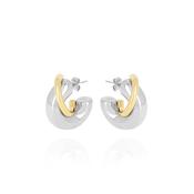 Zag Jewellery Chika Earrings, Silver &amp; Gold image