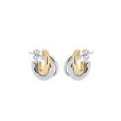 Zag Jewellery Lorna Earrings, Silver &amp; Gold image