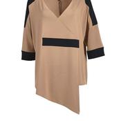 My Soul Zipper Asymmetric Top, Sand