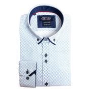 Advise Geo Cube Print Shirt, Blue