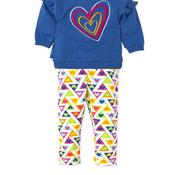 Agatha Ruiz De La Prada Heart Dress and Legging Set, Blue