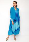 Alquema One Size Ombre Chiffon Dress &amp; Jacket, Blue image