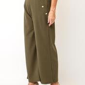 Anonymous Button Detail Trousers, Khaki Green