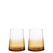 Anton Studio Design Empire Amber Set of 2 Double Old-Fashioned Tumblers, 400ml