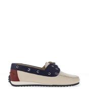 Ara Wide Fit Leather Lace Loafer, Cream Multi