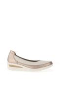 Ara Zurich Pebble Wide Fit Slip On Comfort Shoes, Cream &amp; Gold image
