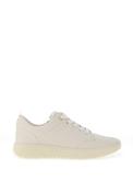 Ara Wide Fit Distressed Leather Trainers, Cream