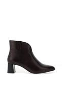 Ara Suede Leather V Topline Heeled Ankle Boots, Brown image