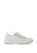 Ara Pebble Wide Fit Suede Laced Trainers, White image