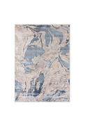 Asiatic London Ritz 10 Marble Print Rug, Beige and Blue image
