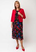 Avalon Floral Mesh Dress and Bolero Jacket, Black image