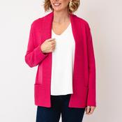 Avalon Rib Hem Cardigan, Pink