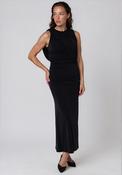 Aware Campbell Ruched Open Back Maxi Dress, Nav image