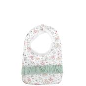 Babidu Baby Girl Floral Print Bib, Green Multi image