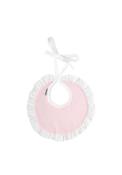 Babidu Baby Girl Frill Bib, Pink image