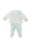 Babidu Baby Girl Ditsy Floral 2 Piece Set, Green image