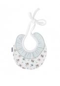 Babidu Baby Floral Print Bib, White image