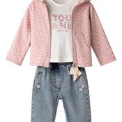 Ebita Baby Girl Perfect Day 3 Piece Set, Pink