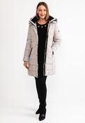 Barbara Lebek Faux Fur Hooded Padded Coat, Beige image