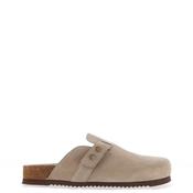 Babour Bowman Suede Mules, Taupe