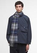 Barbour Men’s Gallingale Tartan Scarf, Grey Midnight image