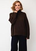 Barbour Woodhouse Cashmere Blend Funnel Neck Jumper, Brown image