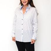 Bariloche Micro Print Button Up Shirt, White image