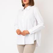 Bariloche Plain Button-Down Shirt, White