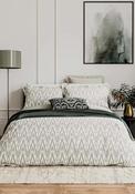 Bedeck Nadir Patterned Duvet Cover Set, Green image